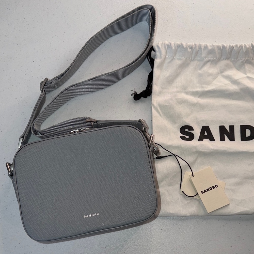 Sandro Light Blue Crossbody Bag
